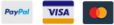Paypal, Visa, Mastercard