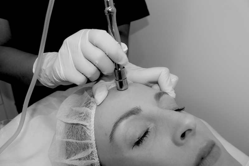facial treatment - exfoliate